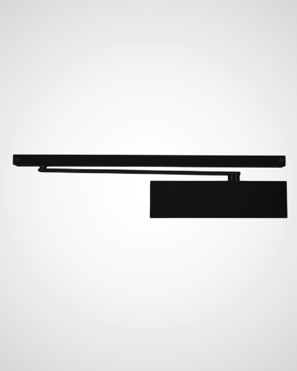 Kaadas Atena door closer with slide arm in matte black finish for smooth and silent door control